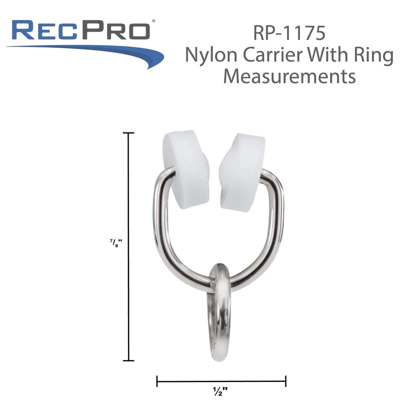 RecPro RV Nylon Wheel Carrier Ring for I Beam Track
