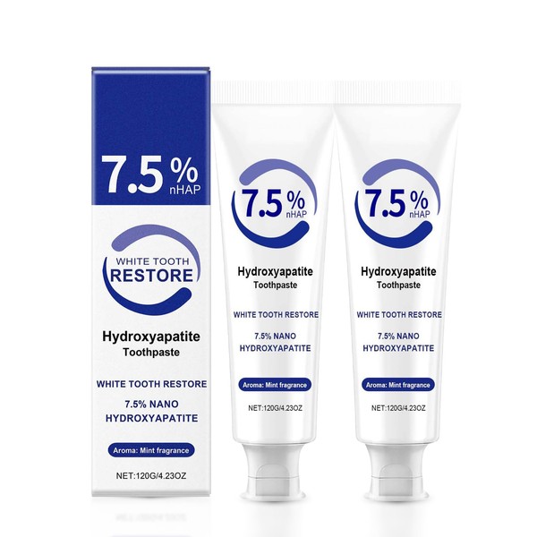 Pack of 2 Hydroxylapatite Toothpaste for Enamel Repair & Sensitivity