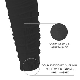 QEES Football Leg Sleeves For Men,Scrunch Football Sleeves, Leg Sleeve For Men Women Kids Boys Athletes.Football Accessories.