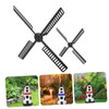 Kisangel 2pcs Windmill Blades Plastic Windmill Parts for Garden Sturdy