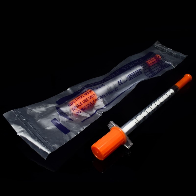 U-100 1ml with 30 Ga 1/2 Inch Syring,Diameter 0.3mm /