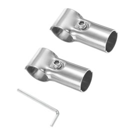 M METERXITY 2-Pack Structural Pipe Connector, T Clamps Stainless Steel Pipe Connector for OD 25MM Convert 28MM Pipe, Conduit Connectors