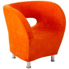 Christopher Knight Home CKH Modern Microfiber Accent Chair, Orange