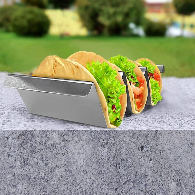 6 Pack Taco Holder Stand Stainless Steel Oven Safe