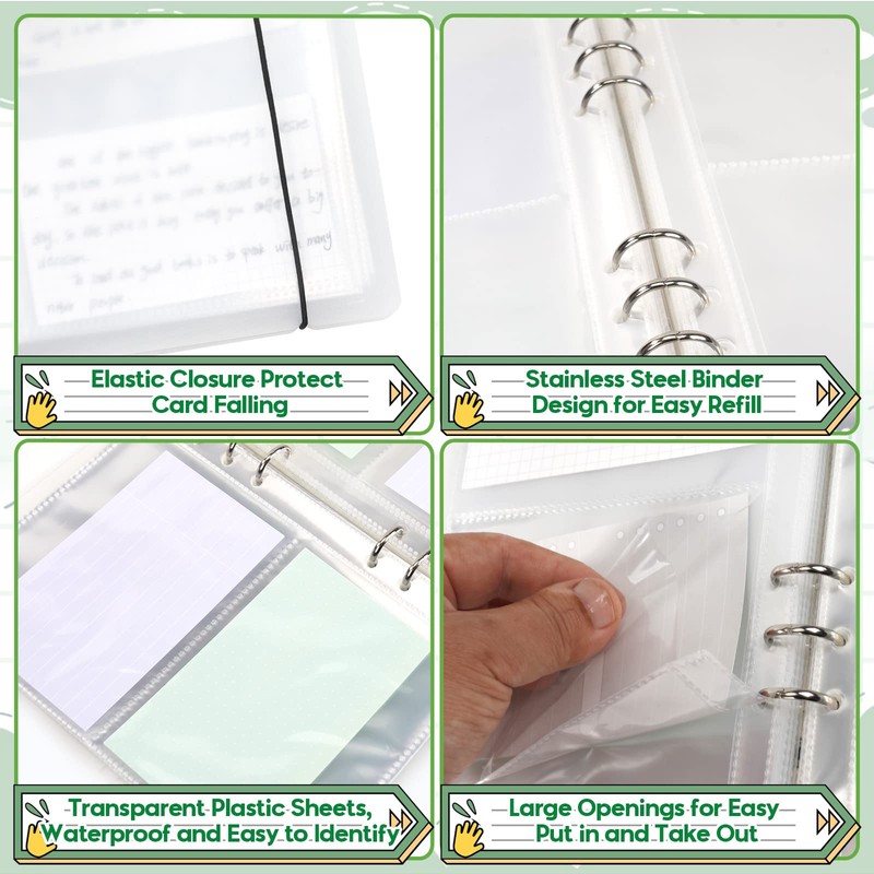 3x5 Index Card Holder Binder - Card Organizer for Note
