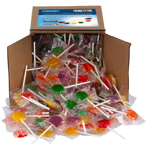 Lollipops - Classic Lollipops - Candy Suckers - Assorted Flavors - Bulk Candy - 2.5 Pounds