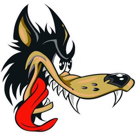 The Big Bad Wolf Small Decal 3" from The United States