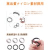 Marcea Round Carabiner Key Ring, Set of 5, Lightweight, Storage,