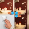 ledscom.de KLUK GU10 Clamp Light with Gooseneck, White with GU10,