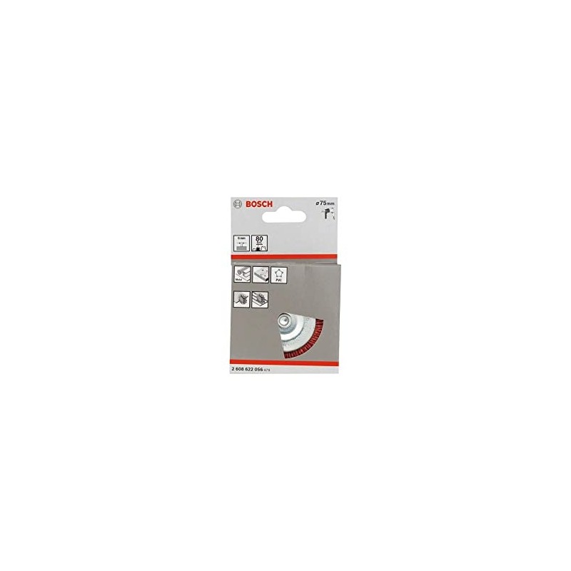 Bosch 2608622056 6mm Shank Wire Wheel 50mm, Nylon 1.1mm, 50