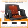 LILYPELLE Double Heated Stadium Seat Bleacher Seat with Back &