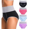 OLIKEME Tummy Control Underwear for Women Postpartum High Waisted Cotton