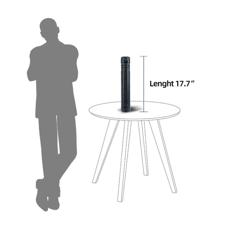 TRANSON 2-Pack Small Poster Storage Tube Extendable for Documents Blueprints