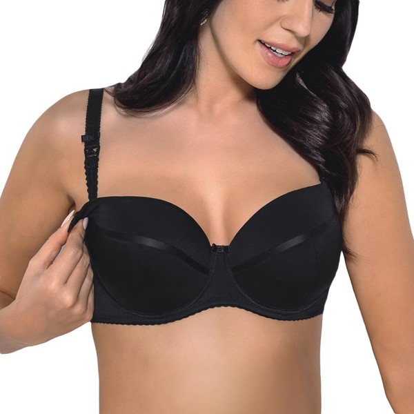 Gorsenia MK01 Ana Still-BH Dame Umstandsmode Musterlos Bügel Regulierbar EU,