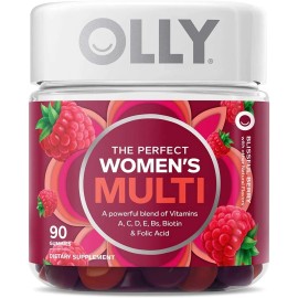 OLLY Gominola Multivitamnica para Mujeres, Vitaminas A, D, C, E, Biotina, cido Flico, Vitamina Masticable para Adultos, Sabor a Bayas, Suministro...  