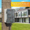 BSEED Waterproof Electrical Junction Box, Outdoor Enclosure with Hinged Cover,