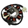 cyclingcolors Alternator Stator Ignition Motor Motorcycle Scooter Moped Compatible with Peugeot 50 Vivacity Kisbee Sym Orbit 8-Pin 3 Cable