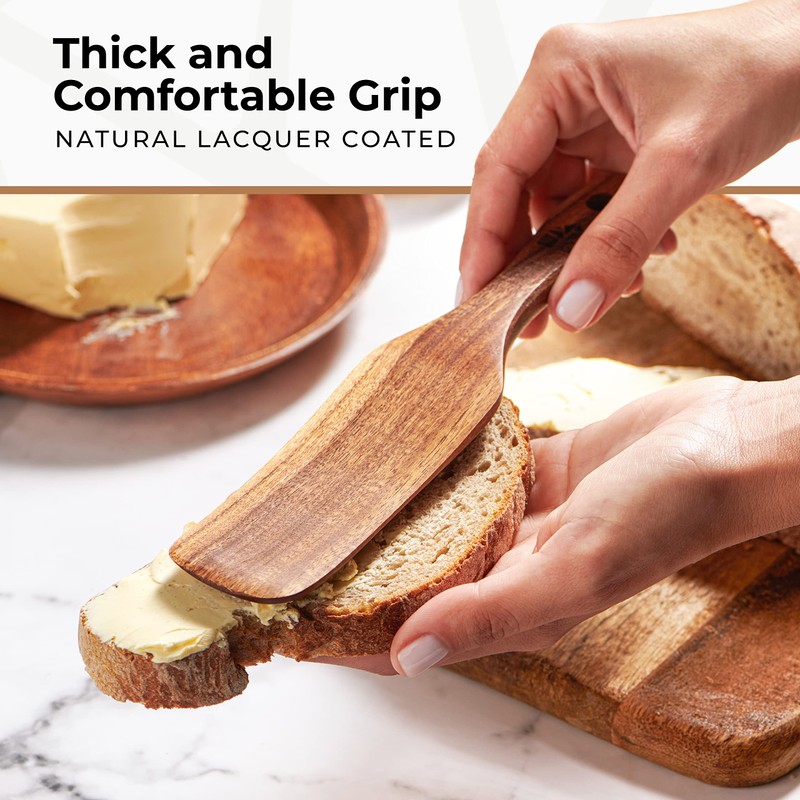 Wooden Spurtle Set, Teak Spurtles Kitchen Tools – Wooden Spatula