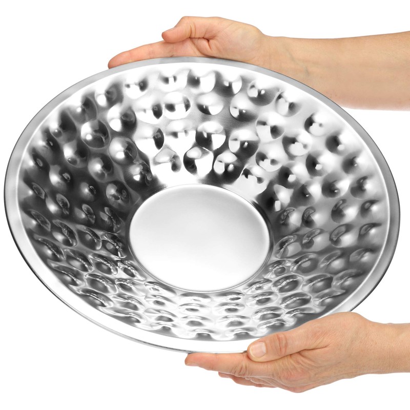com-four® Decorative Metal Bowl – Decorative Design Bowl – Bowl