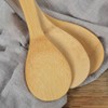 HugeDE 4 Pcs Bamboo Non Stick Rice Spoon Rice Paddle
