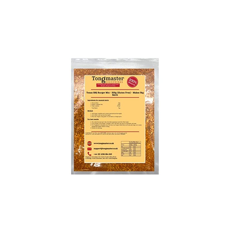 Texan BBQ Burger Mix - 500g Gluten Free (5kg Batch)