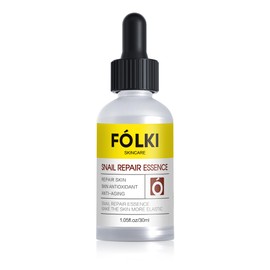 FÓLKI Snail Essence, Beauty Essence, Snail, 1.1 fl oz (30 ml) Snail, 97% Snail, Snail, Moisturizing, Nutritional Essence, Skin Elasticity, Nutrition, Skin Care Hypo-Allergenic, Dry Skin, Moisturizing