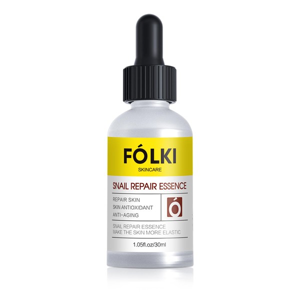 FÓLKI Snail Essence, Beauty Essence, Snail, 1.1 fl oz (30