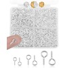 600pcs FIVEIZERO Small Screw Eye Pins for Jewelry Making &