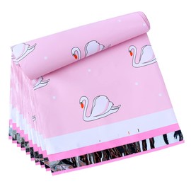 Culigaa 10x13 50/Pack Printed Poly Mailers,Plastic Mailers Poly Bags for Small Business Durable Shipping Bags,Thick and Tear-proof Mailing Bags,Strong Package Bags with Cute Swan Pattern