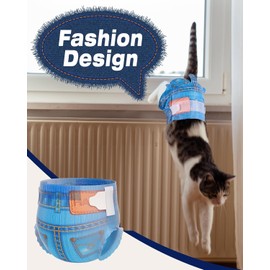 Pet Soft Dog Diapers Female, Disposable Dog Diapers, Cat Diaper for Female Cats, Puppy Diaper 48pcs Medium