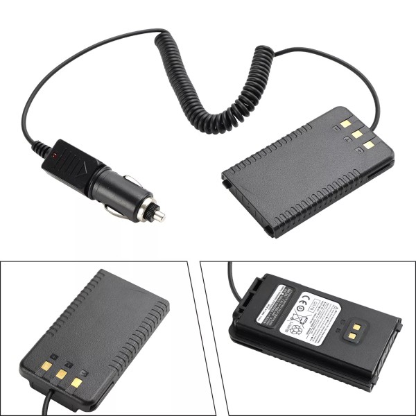 Universal Car Charger Battery Eliminator Adapter For FT25R Radio Talkie