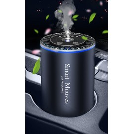 Smart Muuves intelligent car air freshener, car fragrance machine,3-gear essential, auto on/off, lasts 3 months,suitable for mother,baby,and home, natural fragrance, car diffuser
