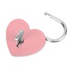 Heart Shape Metal Padlock with Key, Mini Colorful Lock for