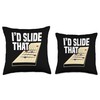 Shuffleboard Table 12ft Powder Wax Shufflebaord Player Throw Pillow