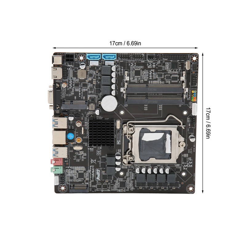 B250 Micro ITX Motherboard Dual Channel DDR3 Support VGA RJ45