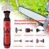 Electric Chainsaw Sharpener Set, Red Chainsaw Sharpening Tool Set, Handheld