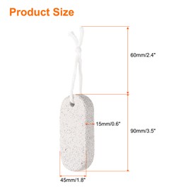 sourcing map Foot Pumice Stone for Feet Hard Skin Remover, Foot Pumice Stone Scrubber for Hard Skin, Foot Dead Skin Remover Scrubber Pedicure Tool