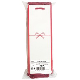 Ehime Shikko PENC-MZ-10P Vertical Gift Bag, For Small Items, Mizuhiki Pattern, 10 Sheets