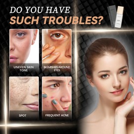 Color Changing Magic Foundation Makeup, Magical Color Changing Foundation with SPF15, Even Skin Tone BB Cream Makeup Base Concealer, Lightweight, Moisturizes for All Skin (2PCS)