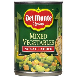 Del Monte Mixed Vegetables, No Salt Added, 14.5 Ounce (Pack of 12)