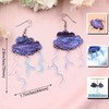 NOIAFZY 2Pairs Cute Sweet Style Acrylic Cloud & Lightning Earrings