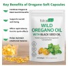 Mxczbsm Cápsulas Aceite Orégano Orgánico 2 En 1 240 Cápsulas