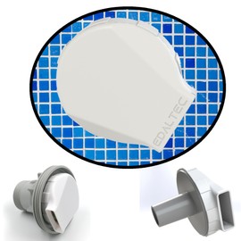 edaltec Pool Inlet Nozzle Pool Nozzle for Intex Bestway Airstone Pool Outlet (White)
