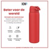 Ion8 Leak-Proof 1 Litre Water Bottle, Stainless Steel, Red, 1200