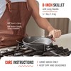 Victoria 8-Inch Cast Iron Skillet, Pre-Seasoned Cast-Iron Frying Pan with