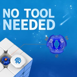 356 M, 3x3 gans Magnetic Speed Puzzle Cube 356M Cube with Extra GES, Stickerless (ver. 2020)