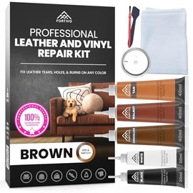 Leather Repair Kits for Couches Brown- Vinyl Repair Kit, Leather Repair Kit, Furniture Repair Kit - Leather Scratch Repair for Refurbishing for Uphols