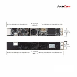 Arducam IMX219 8MP Autofocus USB Camera Module, 3280(H)×2464(V)@30fps with Single Microphone for Linux, Windows, and Mac OS