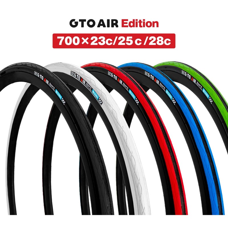 GORIX Gtoair 28c Bicycle Tire, Cross Bike, Road Bike, Compatible