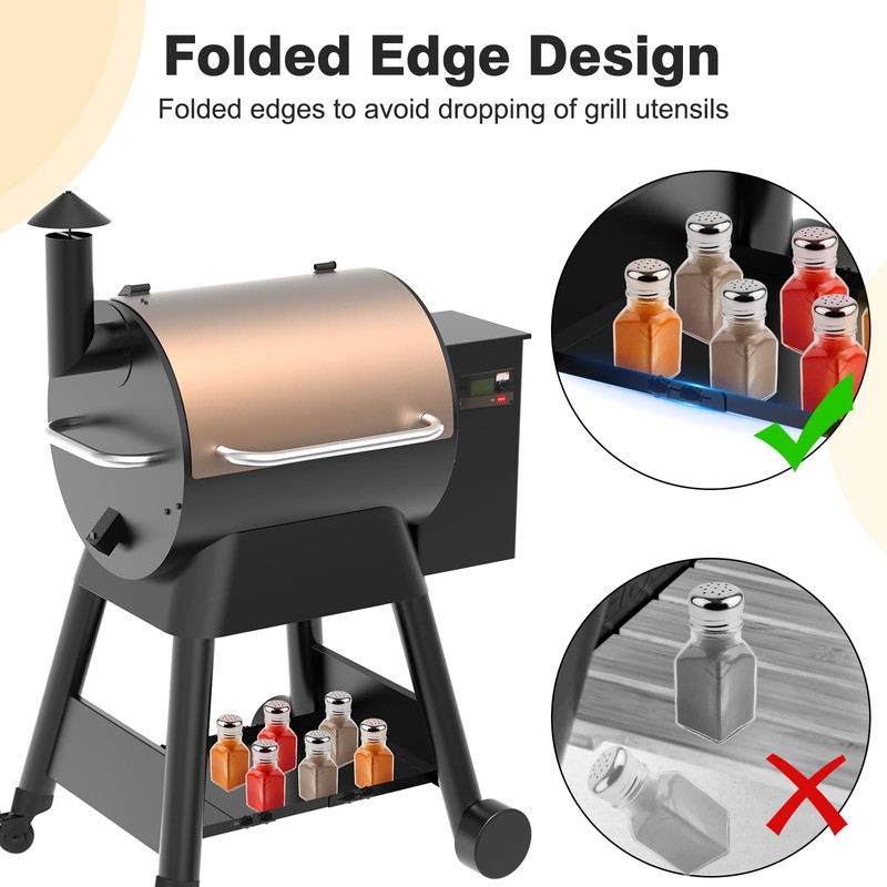 PHYESUVIN Universal Pellet Grill Storage Shelf for Traeger Pro 34